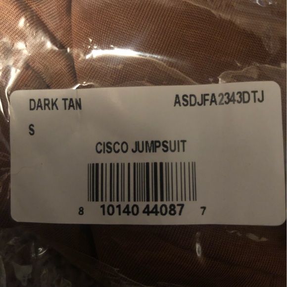 NWT Area Stars Cisco Waist Tie Jumpsuit in colour Dark Tan Size S New with Tags - Picture 4 of 4